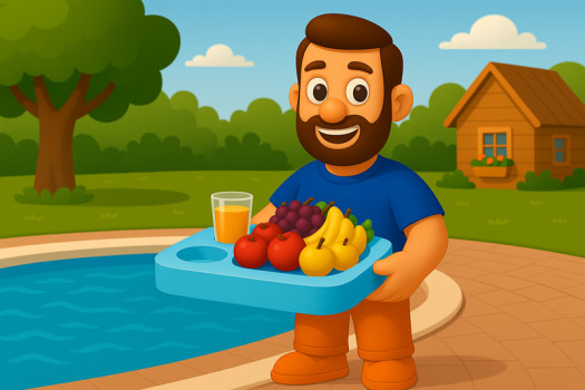 Идеальный подарок на лето: зачем дарят столик для бассейна?