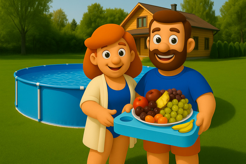 Как выбрать столик для бассейна: не только форма имеет значение